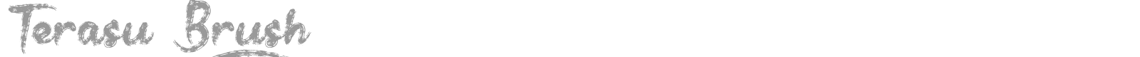Terasu Brush font preview